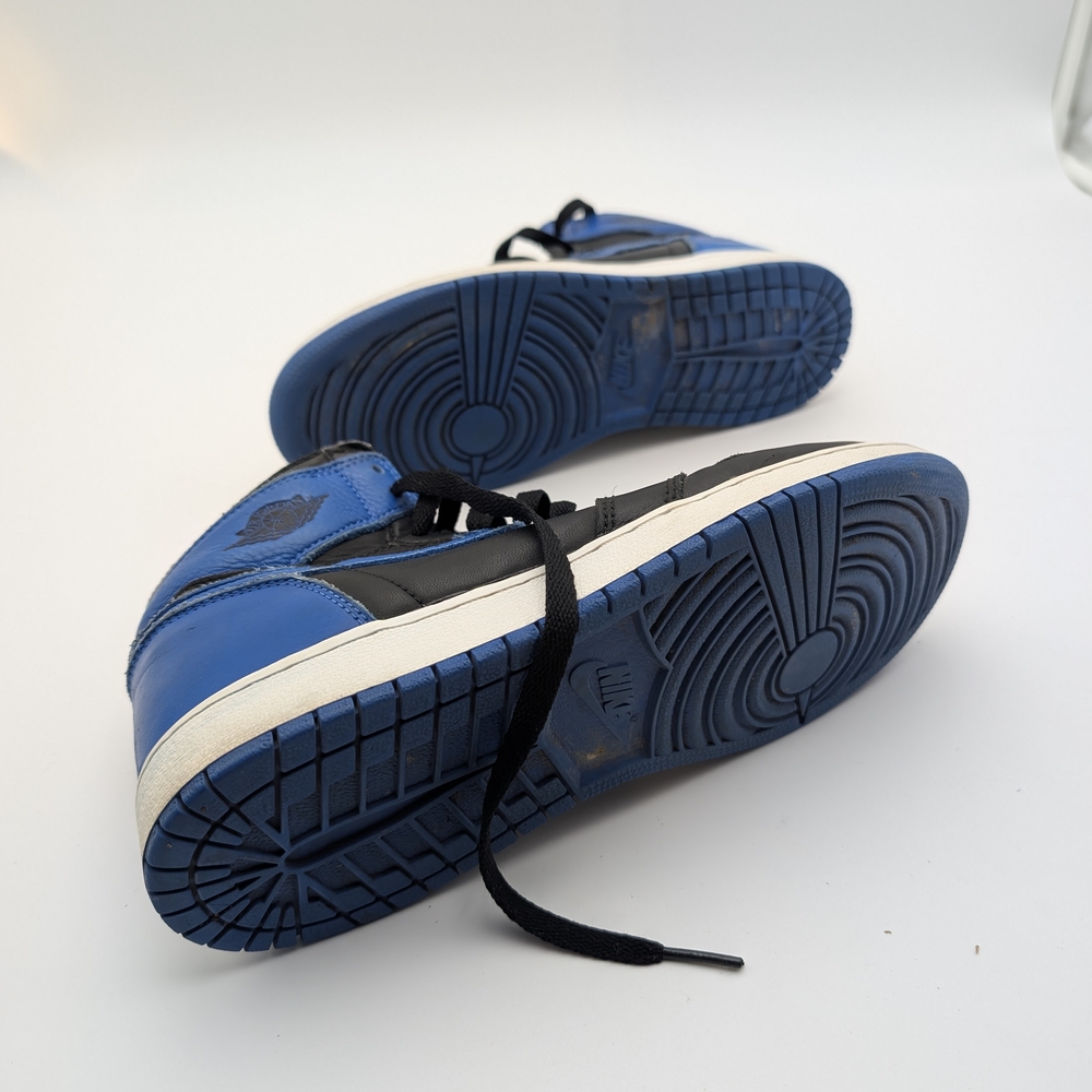 Jordan Men's Black and Blue Sneakers - Picture 5 of 10